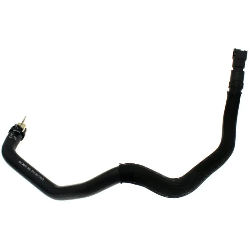 Black coolant hose from Dorman Engine Heater Hose Assembly for reliable engine heating