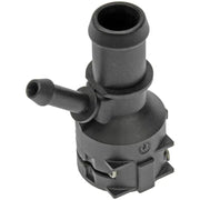 Black plastic Dorman heater hose connector for Dorman heater hose systems