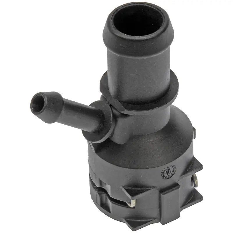 Black plastic coolant fitting for Dorman Heater Hose Connector, ideal heater hose connector replacement