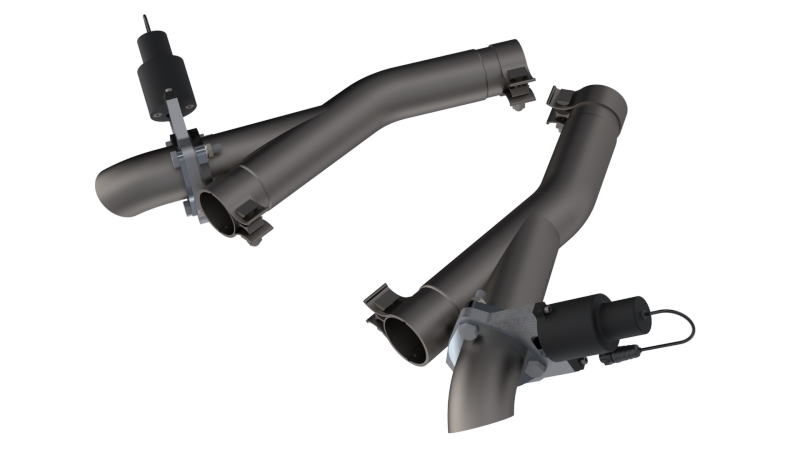 QTP 520511 QTP 11-18 Dodge Durango 5.7L 2.5in 304SS Aggressor Cutout Dual Mid Pipes
