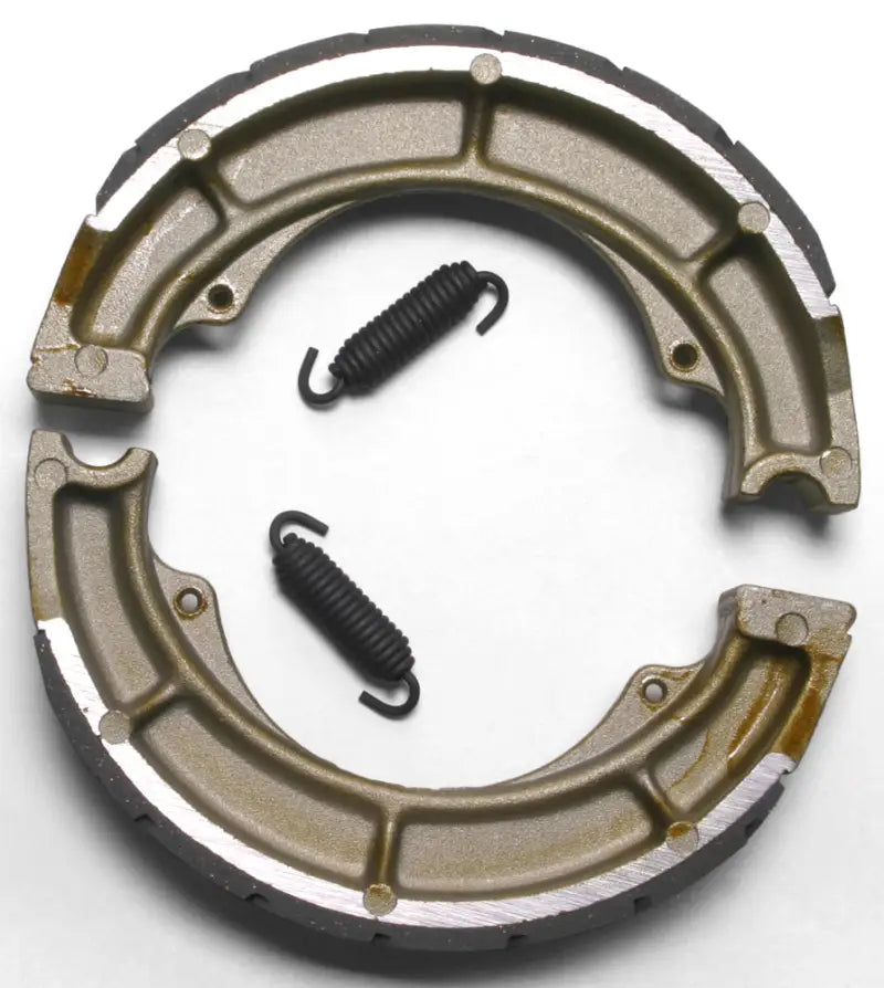 Motorcycle brake shoes 629g grooved with springs for high performance brake system