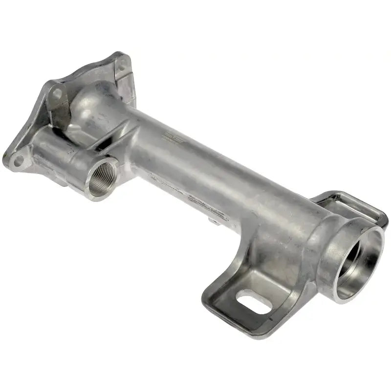 Silver metal engine coolant pipe for Dorman Front Shaft Housing, durable and easy to install