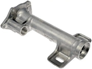 Silver metal engine coolant pipe for Dorman Front Shaft Housing, durable and easy to install