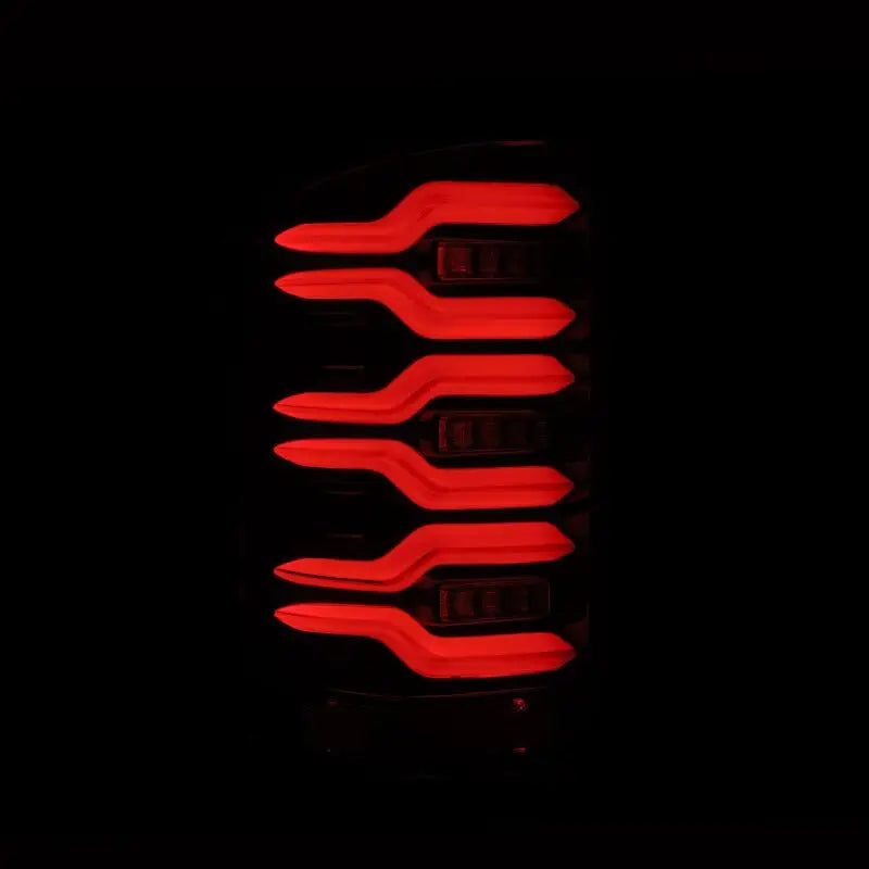 AlphaRex 630030 630030 AlphaRex 14-18 GMC Sierra 1500/2500HD/3500HD LUXX-Series LED Tail Lights Alpha-Blk Actv Lgt Seq. Sig
