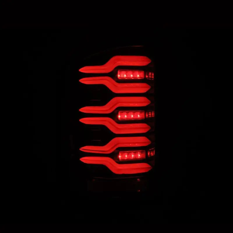 AlphaRex 630030 630030 AlphaRex 14-18 GMC Sierra 1500/2500HD/3500HD LUXX-Series LED Tail Lights Alpha-Blk Actv Lgt Seq. Sig