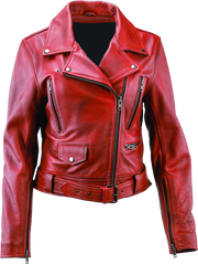 River Road Arabian Spice Leather Jacket Black Womens - Medium - 094394