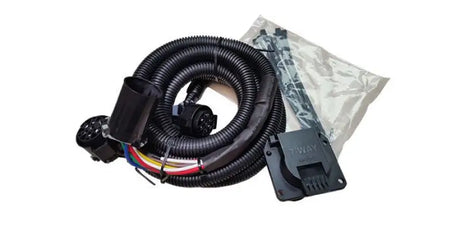 Trailer wiring harness with connectors and zip ties for demco 5th wheel trailers