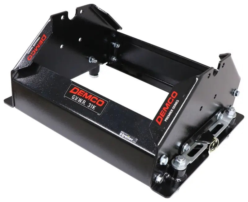 Black fifth wheel hitch base for Demco 5th Wheel 6365, durable and easy to install