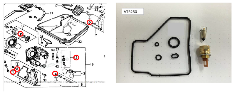 18-5214 K&L Carb Repair Kit (Ea)