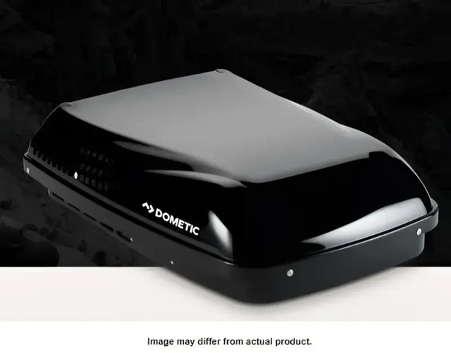 Dometic Penguin AC 640316CXX1J0 black exterior, sleek design, efficient cooling, RV, automotive, powersports, off-road, marine, truck accessories, interior, truck bed, RV parts, Inside RV, RV Parts Shop, Exterior Parts & Accessories, RV Appliances RV Air Conditioner RV Refer, AVADA - Best Sellers, Marine Maintenance