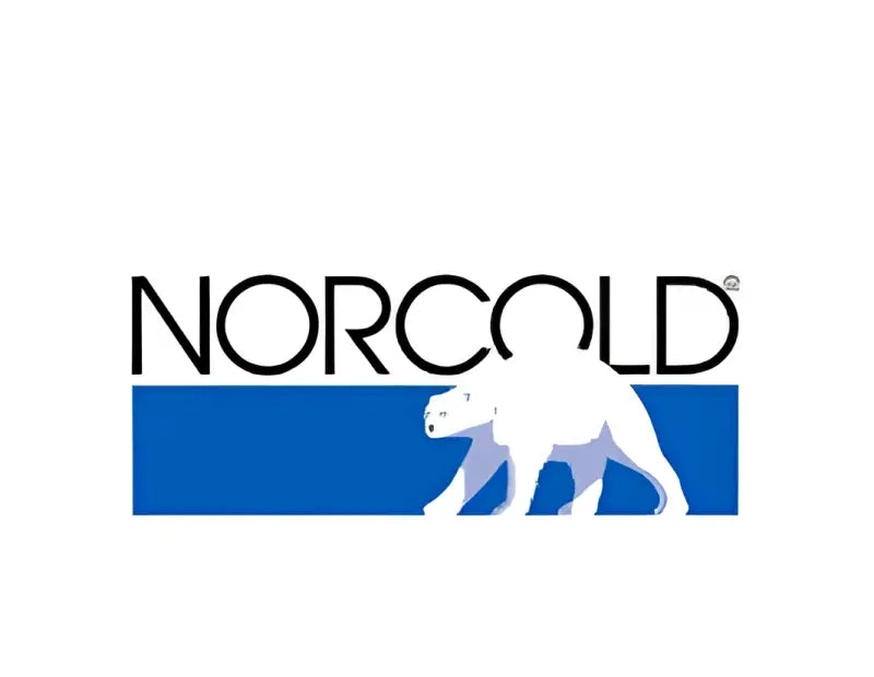 Norcold white polar bear logo on blue background for 641018 kit-serv-10 black doors