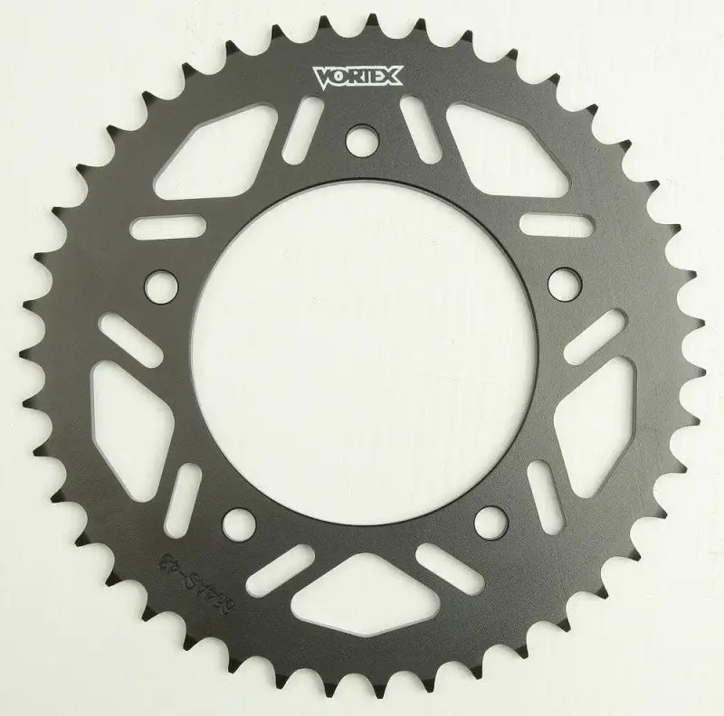 642AS-43 Vortex Rear Sprocket Steel 43T-520 Black Yam - RV and Auto Parts
