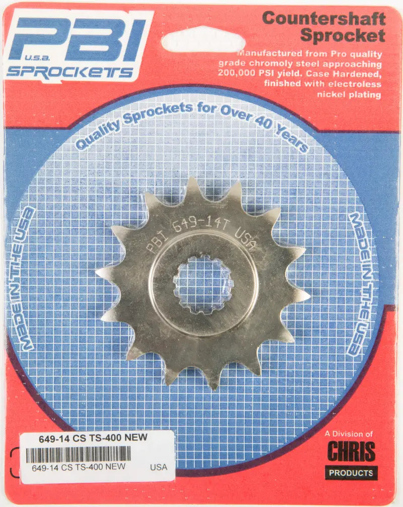 649-14 Front Cs Sprocket Steel 14t 520 Suz - Countershaft