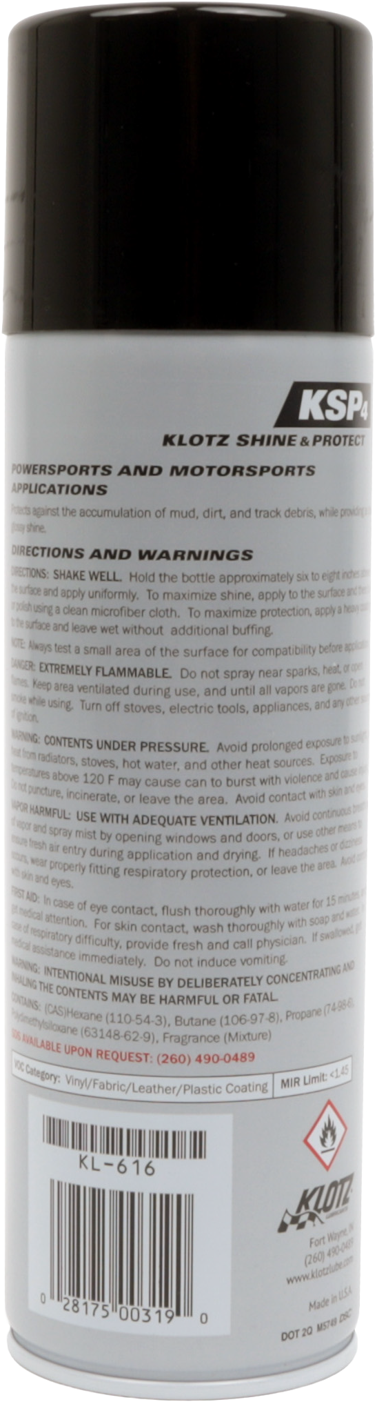 Klotz KSP4 Shine Protect Chemicals KL-616 - 10 OZ 12 Case