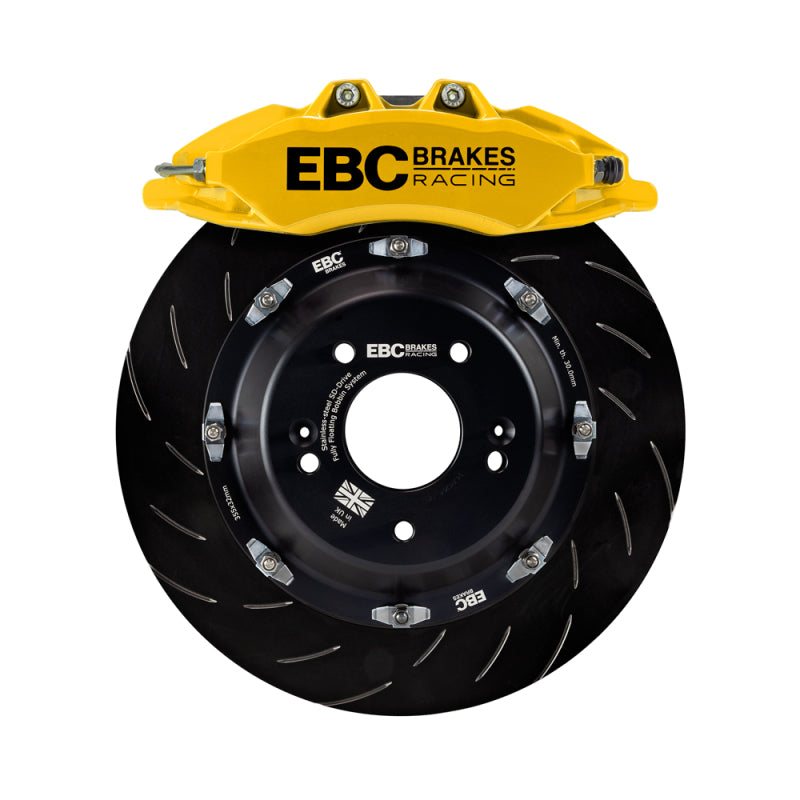EBC BBK042YEL-1 EBC Racing 2019+ Toyota GR Supra Yellow Apollo-6 Calipers 380mm Rotors Front Big Brake Kit