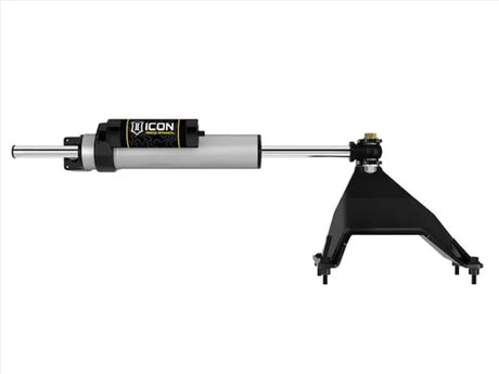 Silver and black Centerline Stabili steering stabilizer with 5-inch piston for better driving experience
