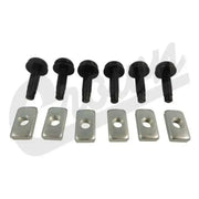 6506825K6 Crown Automotive Hard Top Bolt Set 6 Nuts/ 6 Screws with