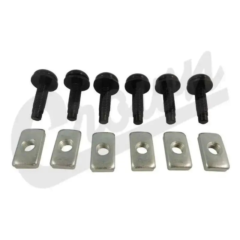 6506825K6 Crown Automotive Hard Top Bolt Set 6 Nuts/ 6 Screws with