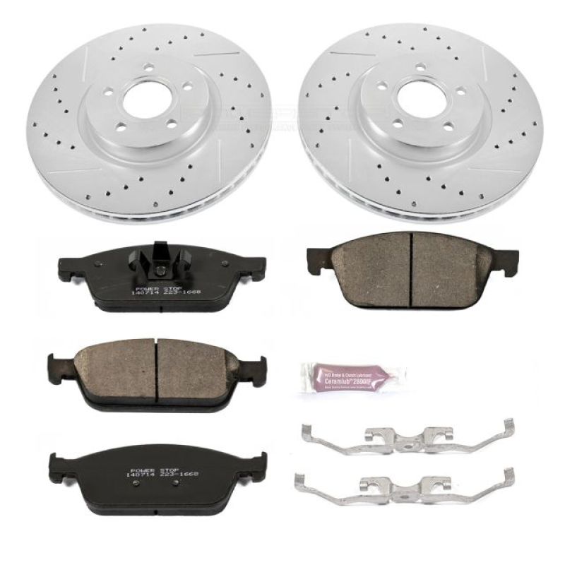 PowerStop K6479 Power Stop 13-14 Ford Focus Front Z23 Evolution Sport Brake Kit