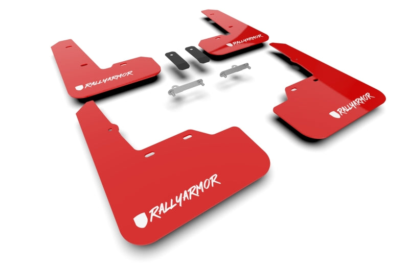 Rally Armor MF92-UR-RD/WH-X Rally Armor 2022+ Subaru WRX Red UR Mud Flap Altered Font White Logo