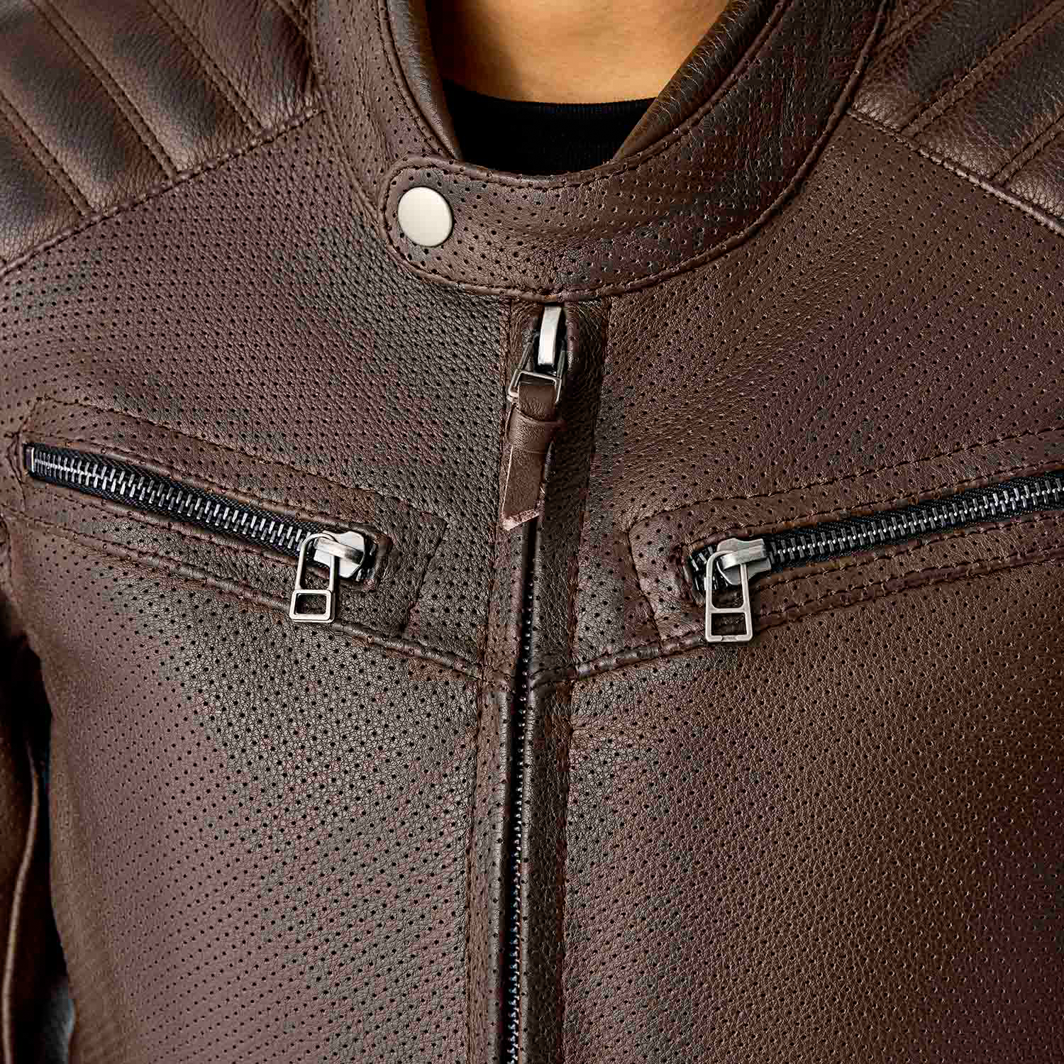 Womens Roadster Air D3o Jacket Brown Leather Md