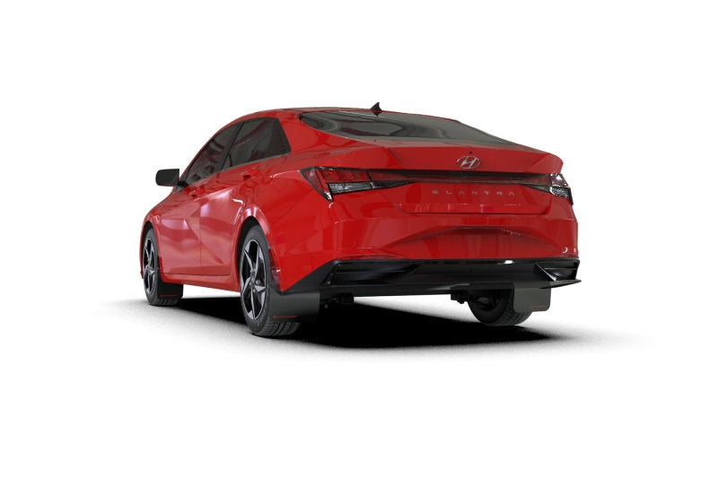 Rally Armor MF69-UR-BLK-RD Rally Armor 21-23 Hyundai Elantra (Will Not Fit Elantra N/N Line) Black UR Mud Flap w/ Red Logo