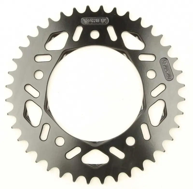 VORTEX 654AK-40 Rear F5 Sprocket Aluminum 40t 520 Blk Hc Yam