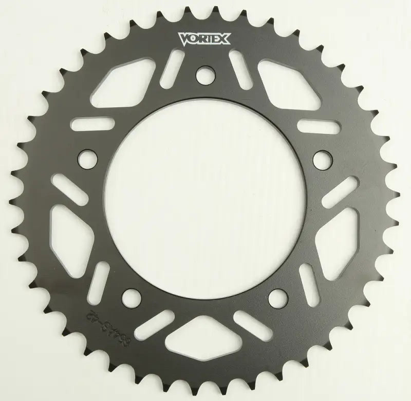 Dark grey steel 654AS-42 rear sprocket with 42 teeth for Yamaha motorcycle
