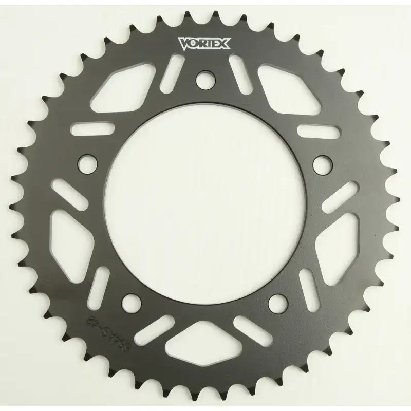 Dark grey steel 654AS-42 rear sprocket with 42 teeth for Yamaha motorcycle