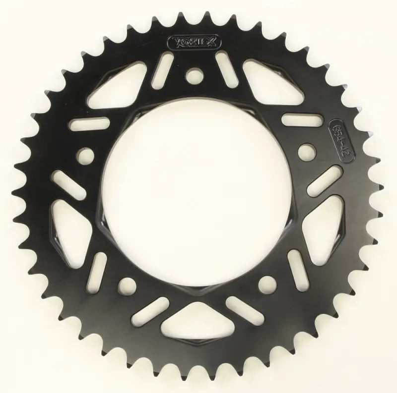 654K-42 Rear F5 Sprocket Aluminum 42t 525 Blk Hc Yam 
