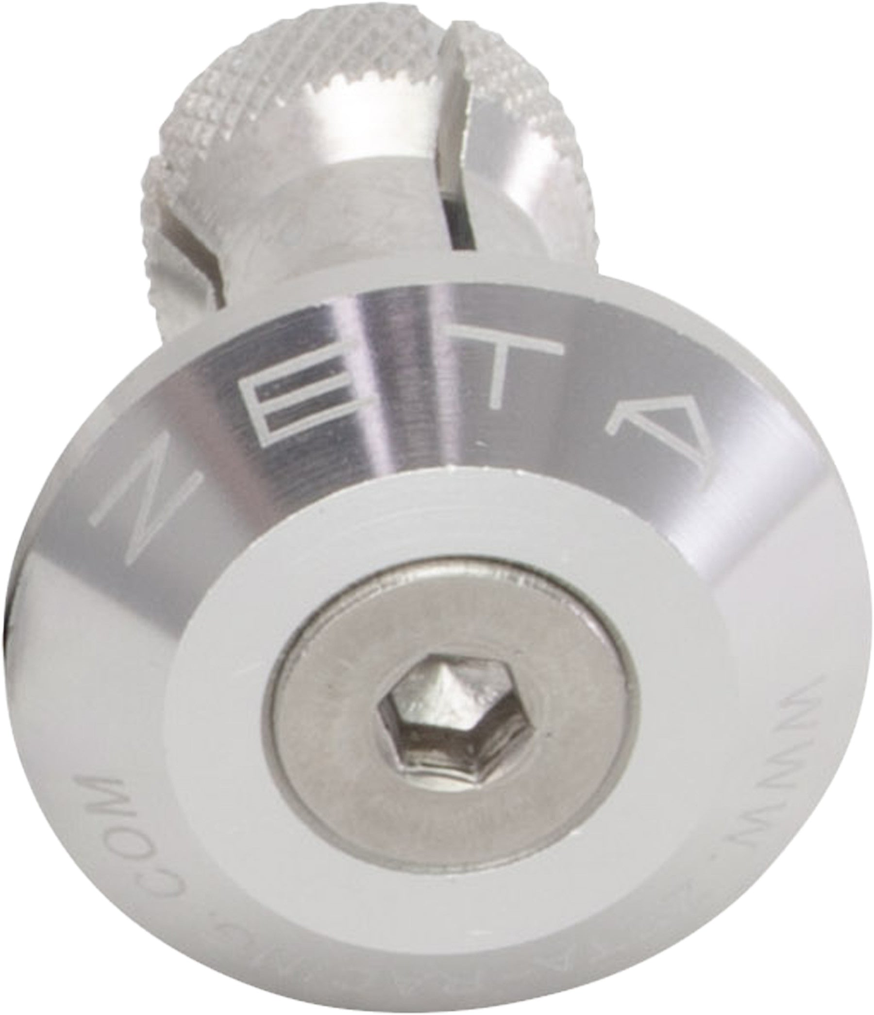 Zeta Bar End Plugs Hand Controls ZE48-7101 - Silver Plug