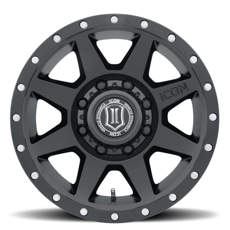 ICON 1817858150SB ICON Rebound 17x8.5 8x170 6mm Offset 5in BS 125mm Bore Satin Black Wheel - 1817858150SB