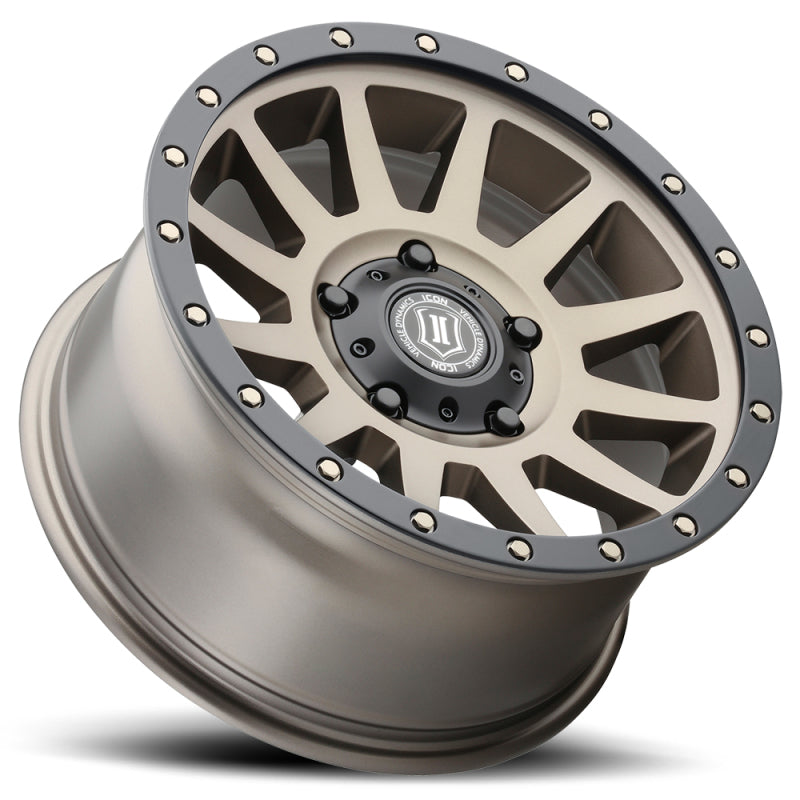 ICON 2017855557BR ICON Compression 17x8.5 5x150 25mm Offset 5.75in BS 110.1mm Bore Bronze Wheel - 2017855557BR