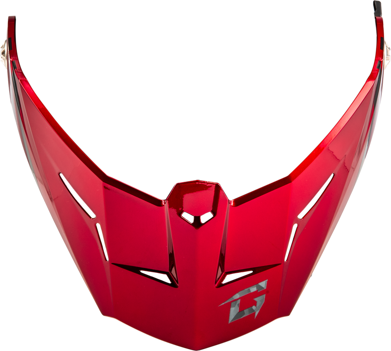 G074152 Gmax Md-74 Visor W/Screws Striker Blk/Grey/Red Metallic
