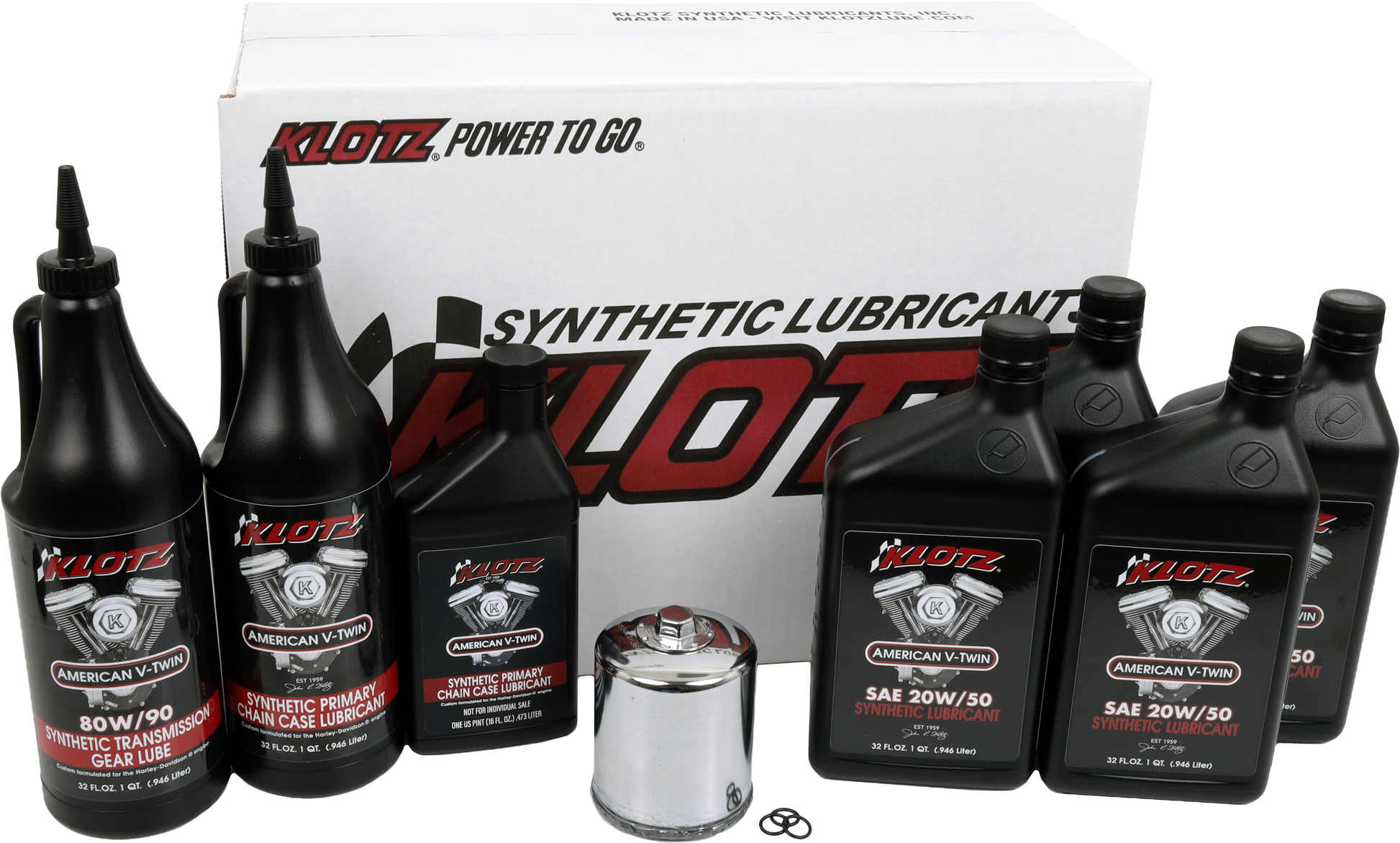 Klotz Premium Complete Synthectic OIL Service KIT 4QT Oil Change Kit KH-102 - Synthetic