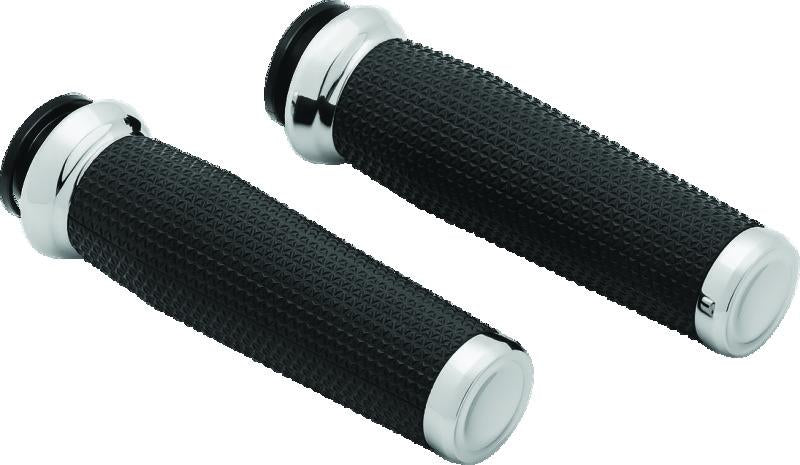 Kuryakyn 5960 Kuryakyn Thresher Grips 18-Up Indian Models Chrome - 5960
