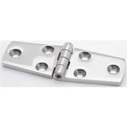 Shiny metal attwood marine hinge-door with mounting holes for boat door repair