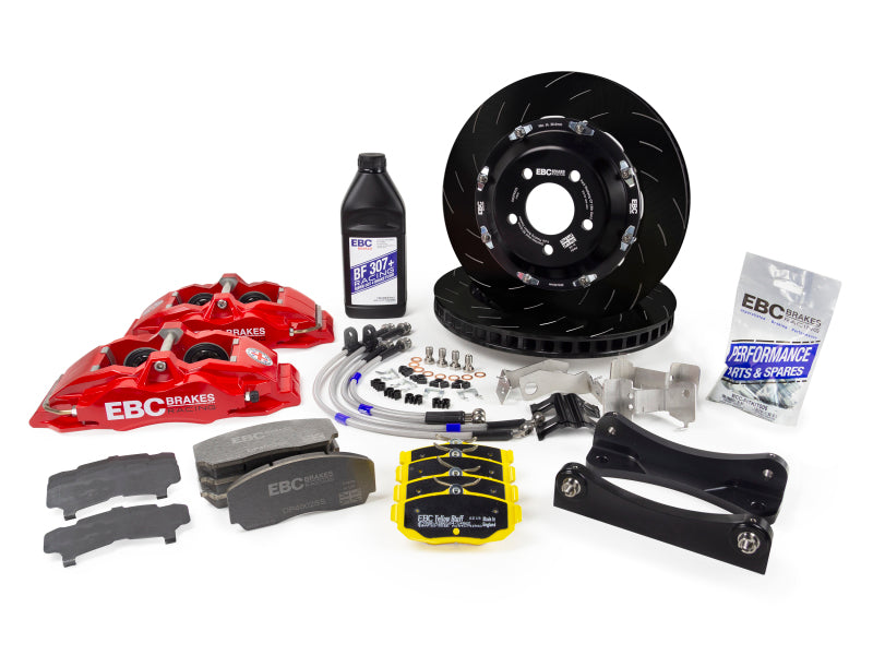 EBC BBK031BLK-1 BBK031BLK-1 EBC Racing 12-21 Subaru BRZ/Toyota GT86 Black Apollo-4 Calipers 330mm Rotors Front Big Brake Kit