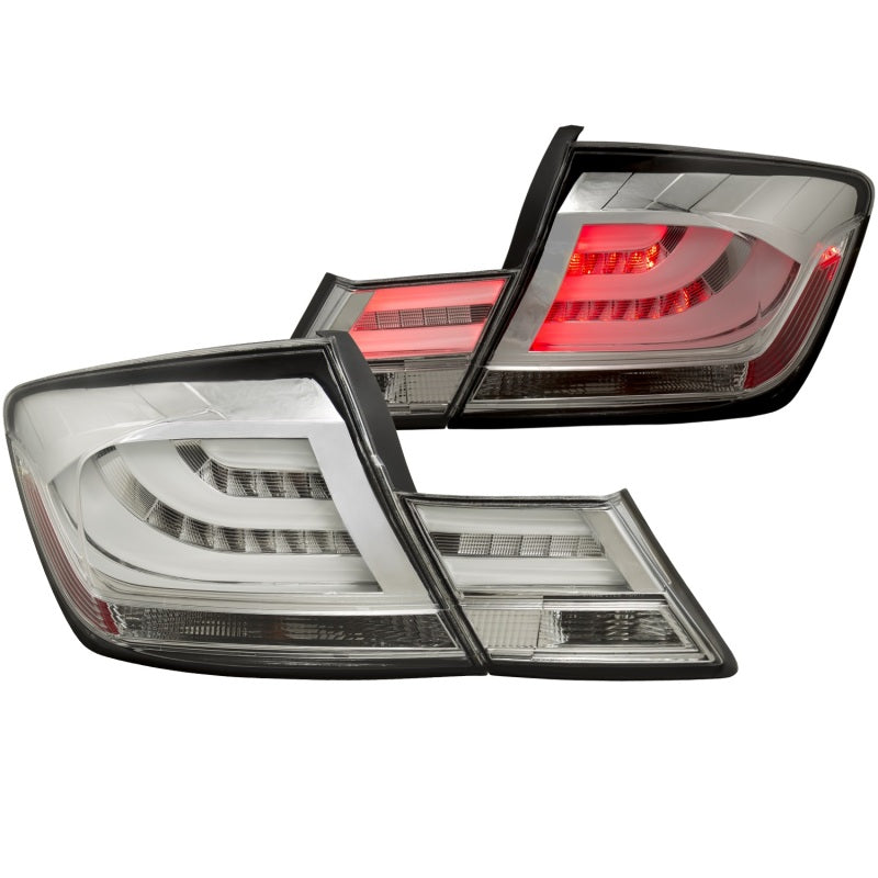 ANZO 321325 ANZO 2013-2015 Honda Civic LED Taillights Chrome