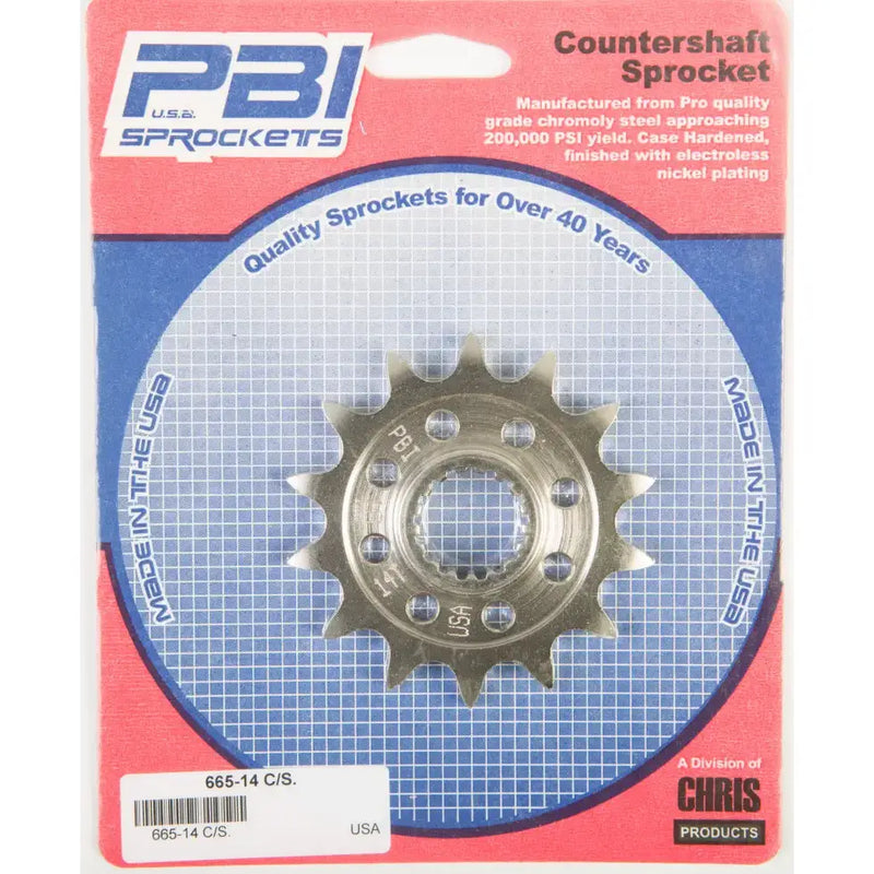 665-14 Front Cs Sprocket Steel 14t 520 Suz - Countershaft
