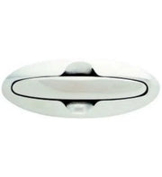 Oval chrome boat cleat from Attwood Marine Flush Cleat Assy 8 Studd