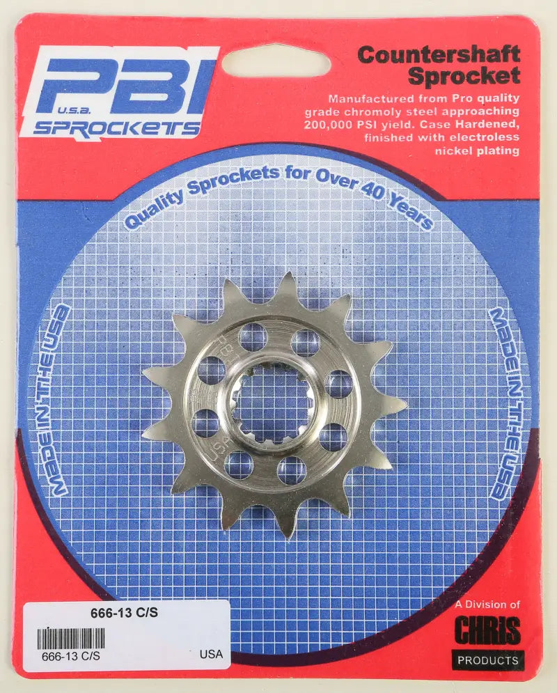 666-13 Front Cs Sprocket Steel 13t 520 Suz - Countershaft