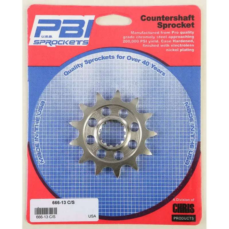 666-13 Front Cs Sprocket Steel 13t 520 Suz - Countershaft