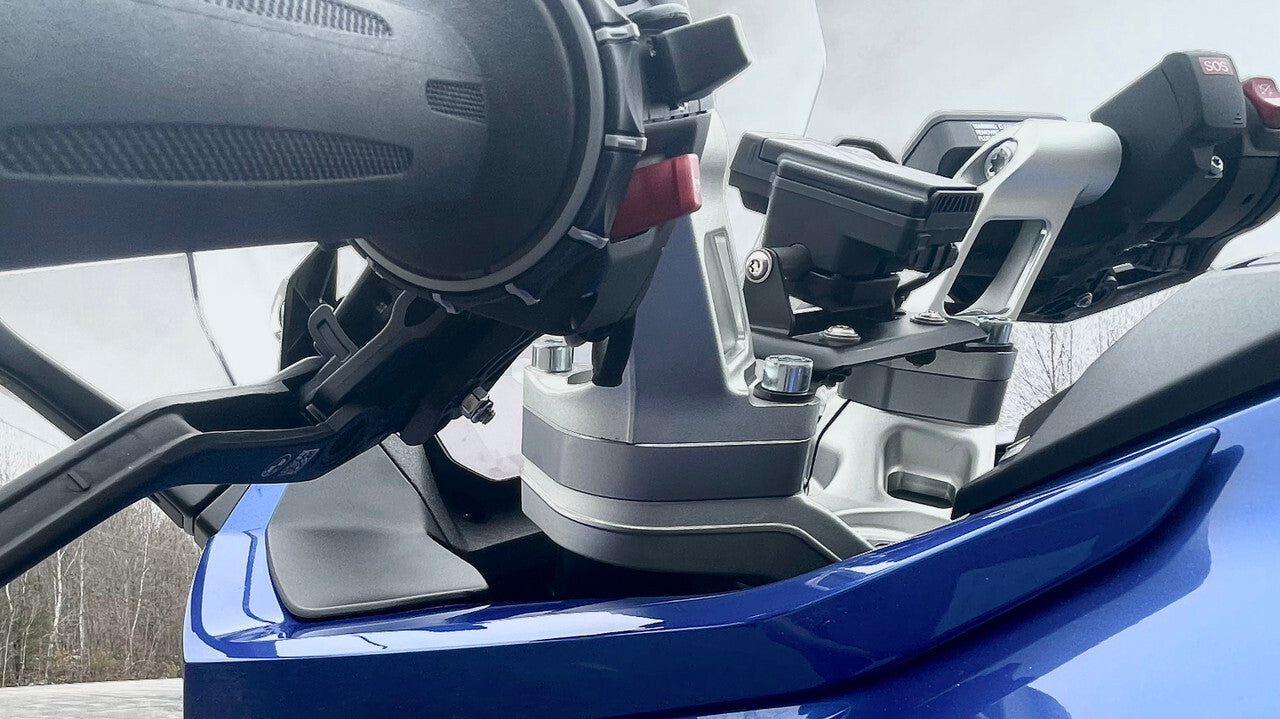 Helibars Handlebars HR05200 - Silver Handlebar Risers