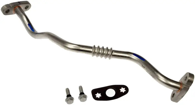 Metal exhaust pipe with flanges for Dorman Turbo Oil Line, turbo oil line replacement