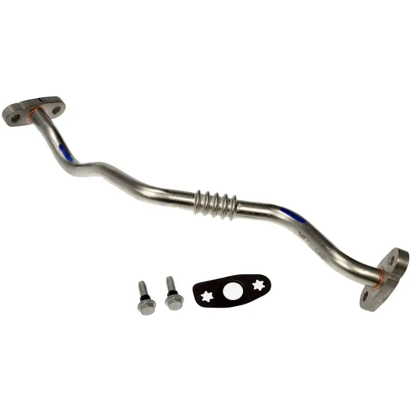 Metal exhaust pipe with flanges for Dorman Turbo Oil Line, turbo oil line replacement