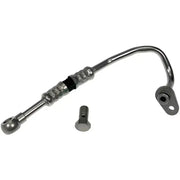 Metal turbo oil feed line with banjo bolt for Dorman oil feed line replacement