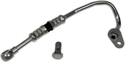 Metal turbo oil feed line with banjo bolt for Dorman oil feed line replacement