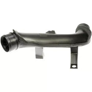 Black plastic intake tube with mounting brackets for Dorman Intercooler Hose