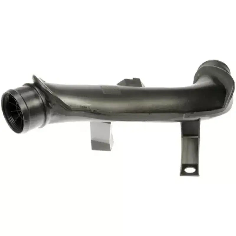 Black plastic intake tube with mounting brackets for Dorman Intercooler Hose